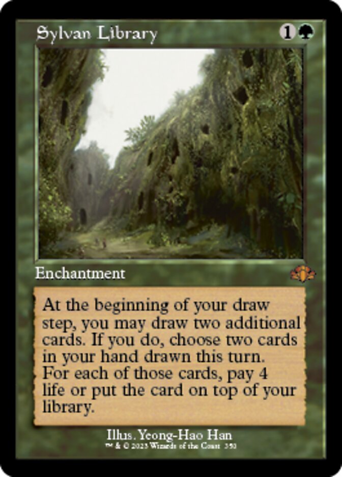 Sylvan Library (Retro) [Dominaria Remastered] | Cards and Coasters CA