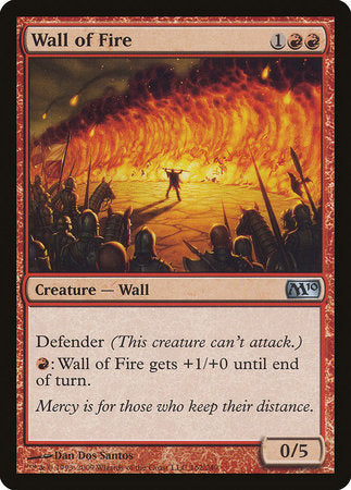 Wall of Fire [Magic 2010] | Cards and Coasters CA