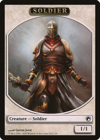 Soldier Token [Scars of Mirrodin Tokens] | Cards and Coasters CA