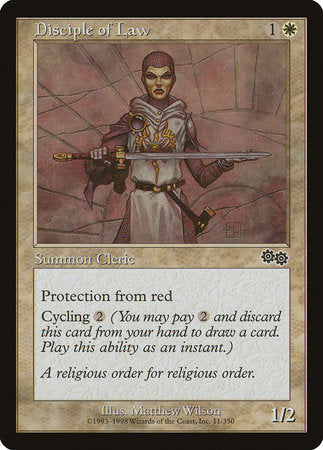 Disciple of Law [Urza's Saga] | Cards and Coasters CA