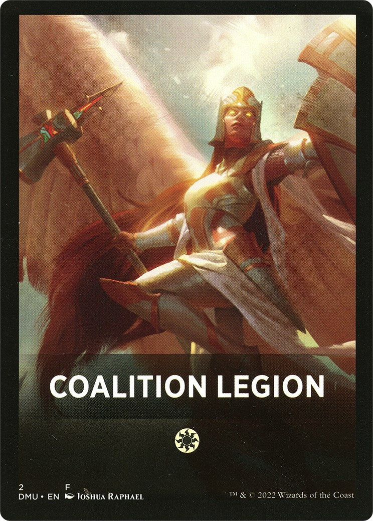 Coalition Legion Theme Card [Dominaria United Tokens] | Cards and Coasters CA