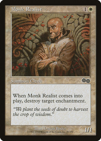 Monk Realist [Urza's Saga] | Cards and Coasters CA