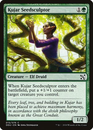 Kujar Seedsculptor [Duel Decks: Elves vs. Inventors] | Cards and Coasters CA