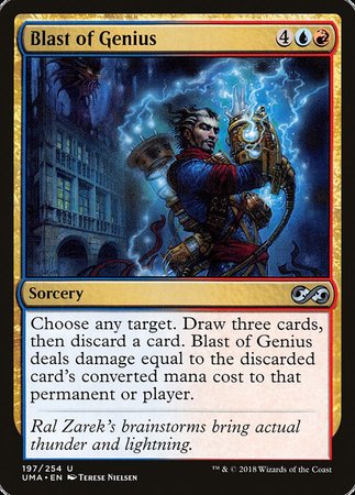 Blast of Genius [Ultimate Masters] | Cards and Coasters CA