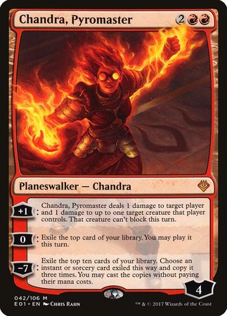 Chandra, Pyromaster [Archenemy: Nicol Bolas] | Cards and Coasters CA