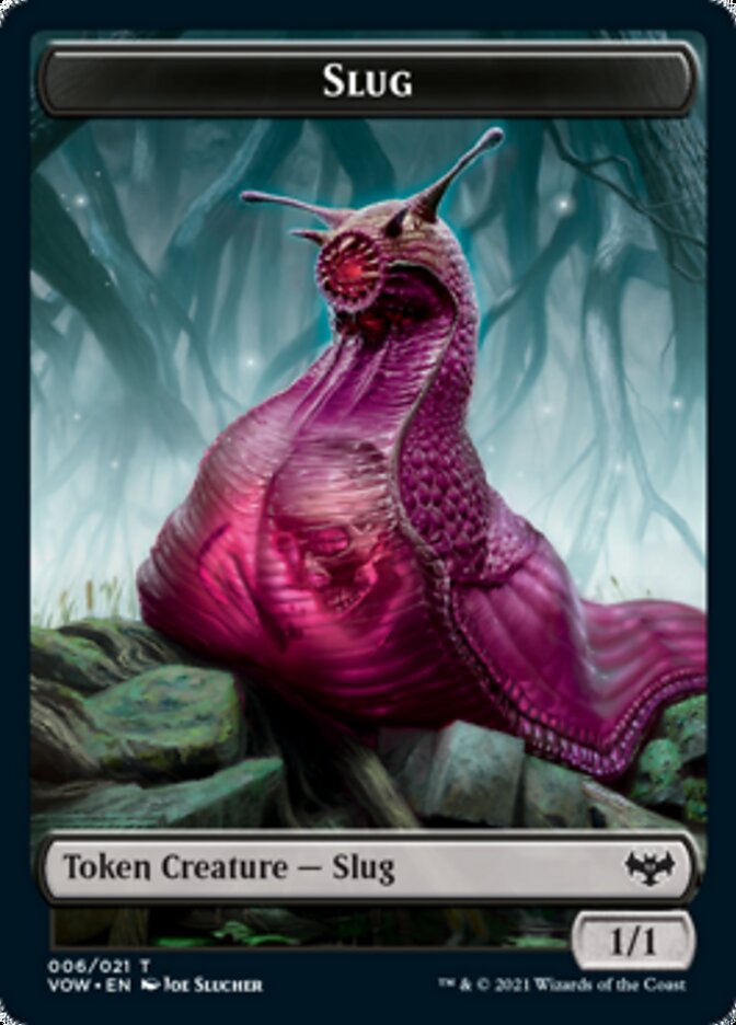 Insect // Slug Double-sided Token [Innistrad: Crimson Vow Tokens] | Cards and Coasters CA