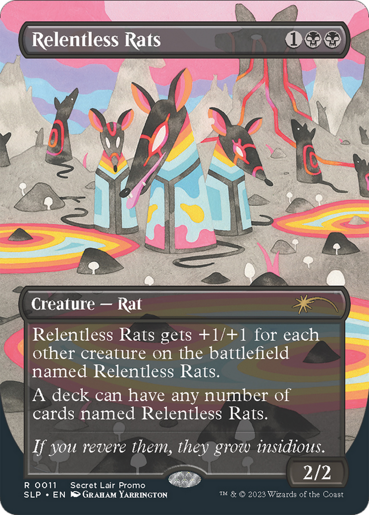 Relentless Rats (0011) [Secret Lair Showdown] | Cards and Coasters CA