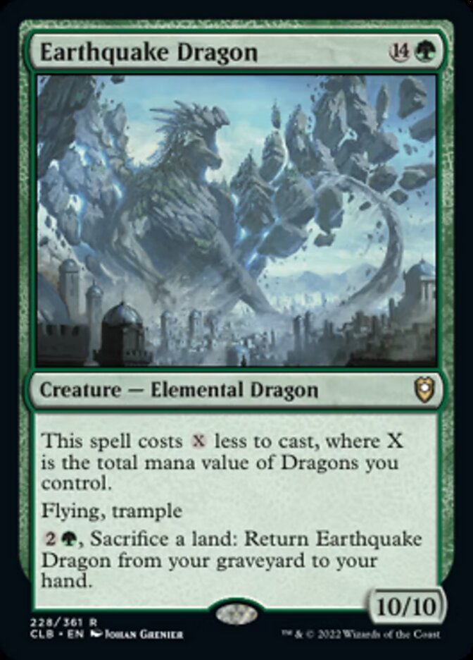 Earthquake Dragon [Commander Legends: Battle for Baldur's Gate] | Cards and Coasters CA