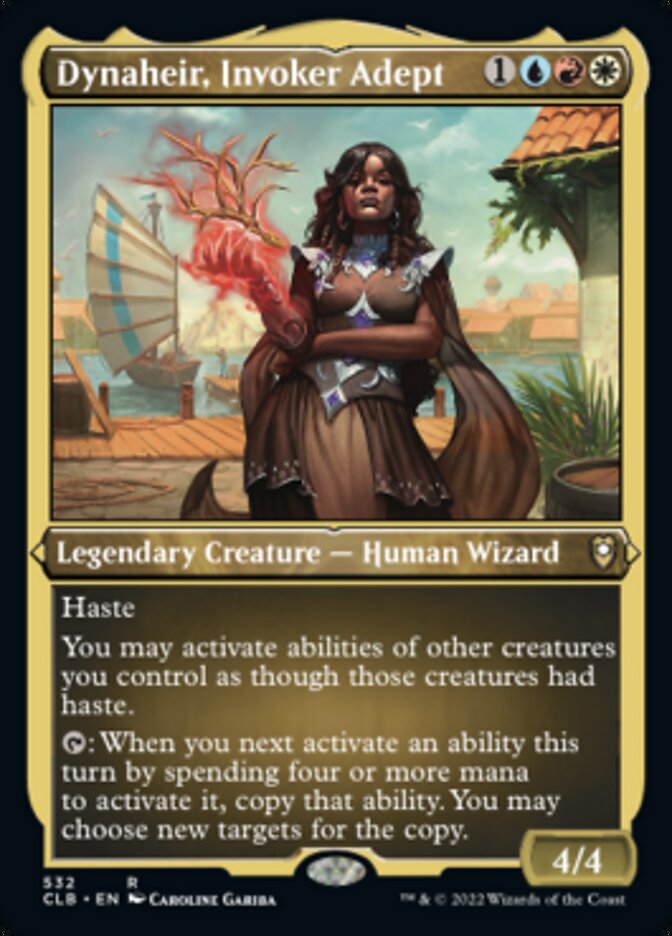 Dynaheir, Invoker Adept (Foil Etched) [Commander Legends: Battle for Baldur's Gate] | Cards and Coasters CA