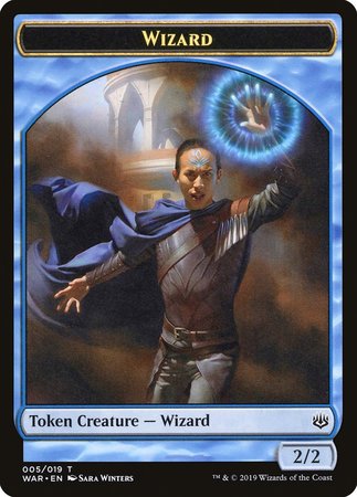 Wizard Token [War of the Spark Tokens] | Cards and Coasters CA