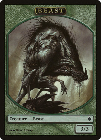 Beast Token [New Phyrexia Tokens] | Cards and Coasters CA