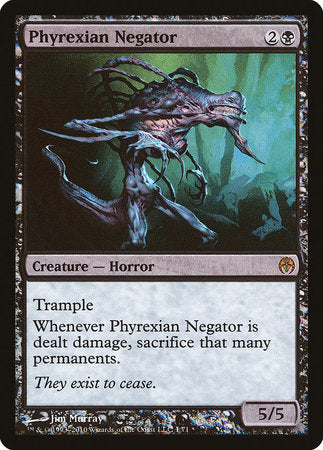 Phyrexian Negator [Duel Decks: Phyrexia vs. the Coalition] | Cards and Coasters CA