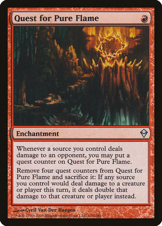 Quest for Pure Flame [Zendikar] | Cards and Coasters CA