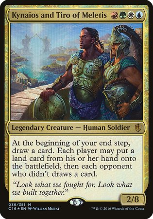 Kynaios and Tiro of Meletis (Commander 2016) [Commander 2016 Oversized] | Cards and Coasters CA