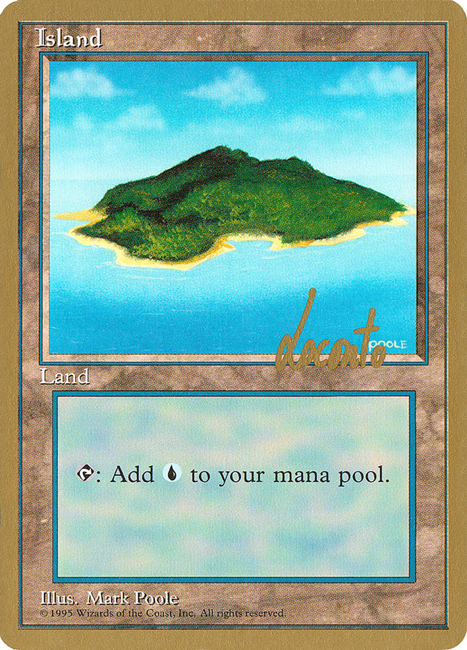 Island (ml367) (Michael Loconto) [Pro Tour Collector Set] | Cards and Coasters CA