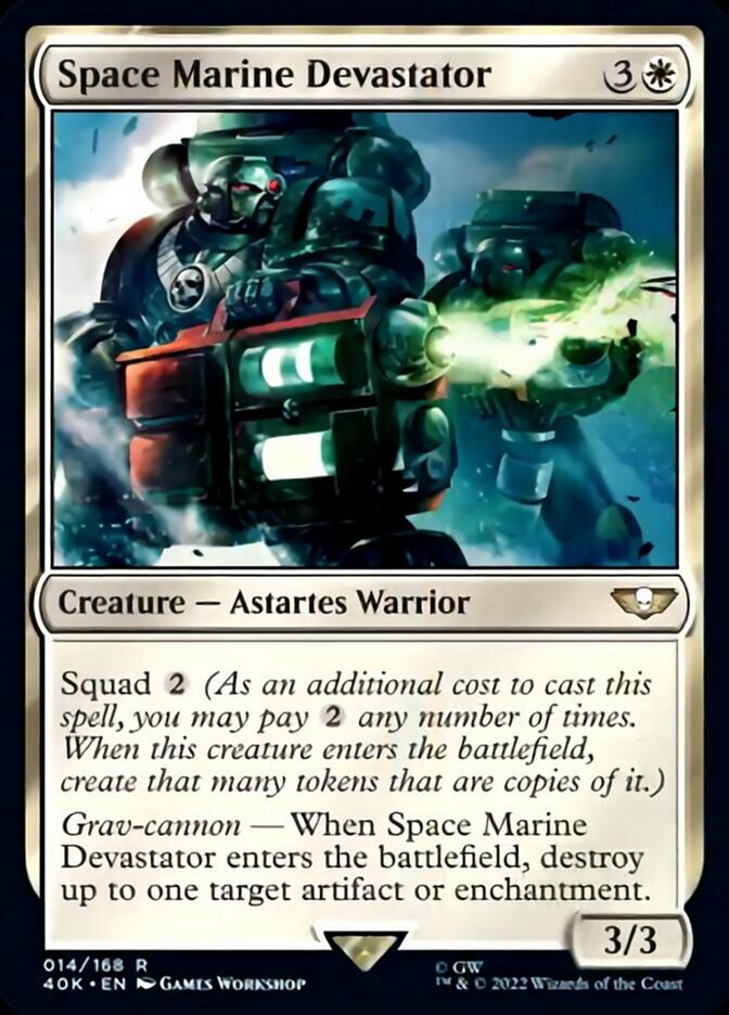 Space Marine Devastator [Universes Beyond: Warhammer 40,000] | Cards and Coasters CA