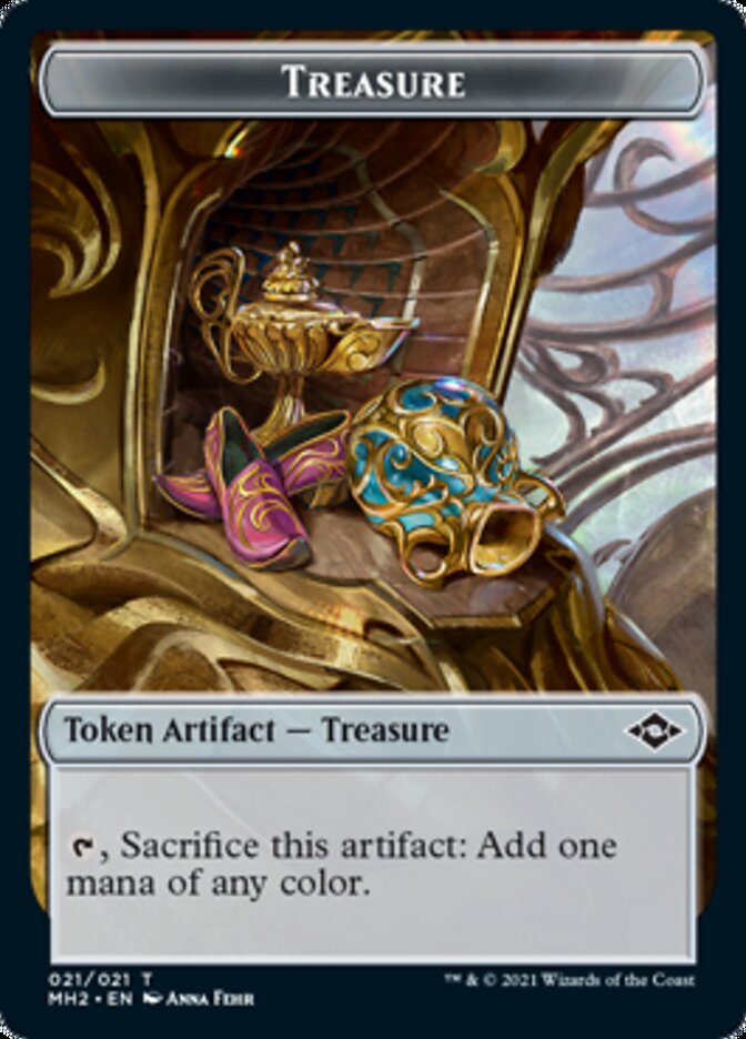 Treasure Token (#21) [Modern Horizons 2 Tokens] | Cards and Coasters CA