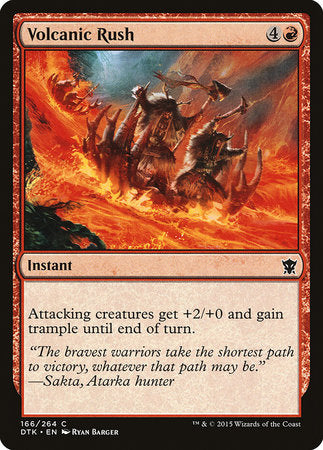 Volcanic Rush [Dragons of Tarkir] | Cards and Coasters CA