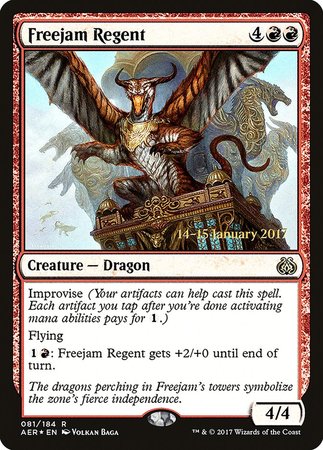 Freejam Regent [Aether Revolt Promos] | Cards and Coasters CA