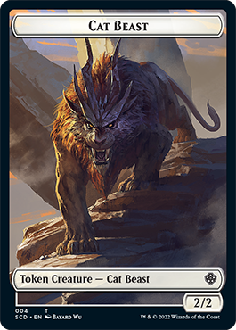 Insect // Cat Beast Double-Sided Token [Starter Commander Decks] | Cards and Coasters CA