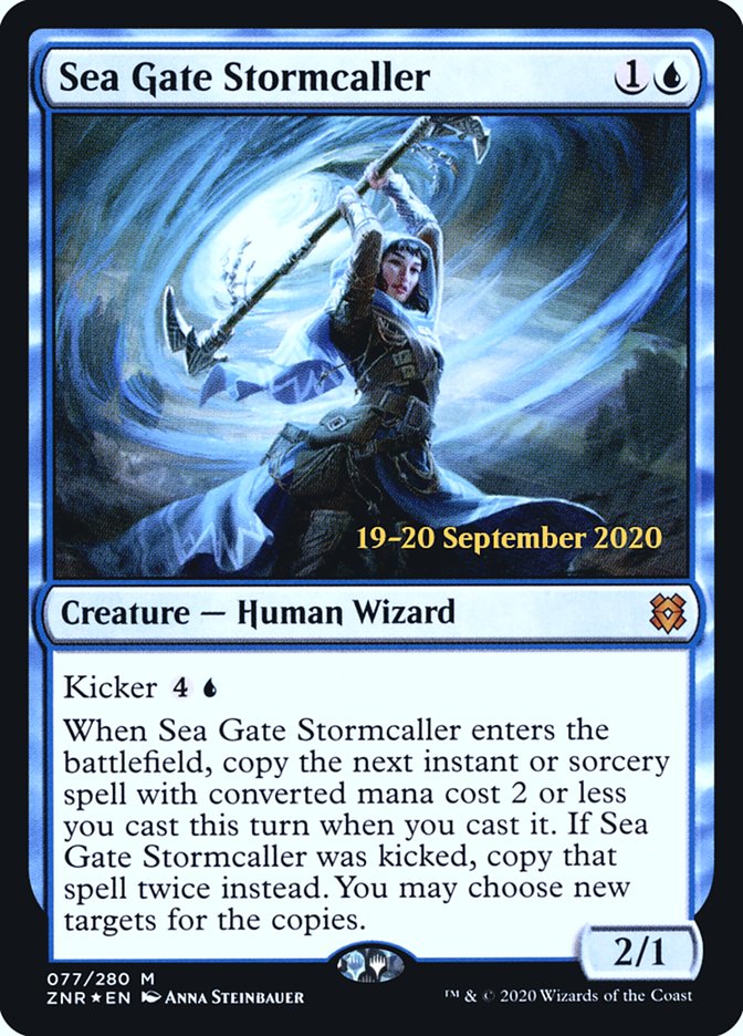 Sea Gate Stormcaller  [Zendikar Rising Prerelease Promos] | Cards and Coasters CA