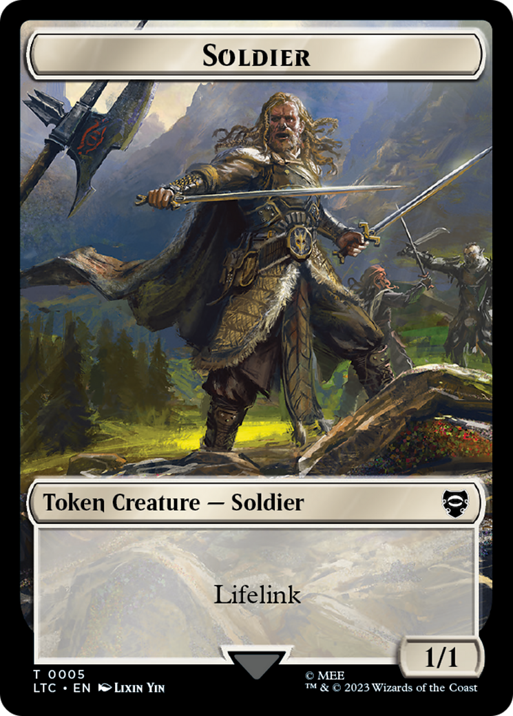 Soldier // Food Token [The Lord of the Rings: Tales of Middle-Earth Commander Tokens] | Cards and Coasters CA