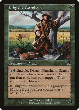 Diligent Farmhand [Odyssey] | Cards and Coasters CA