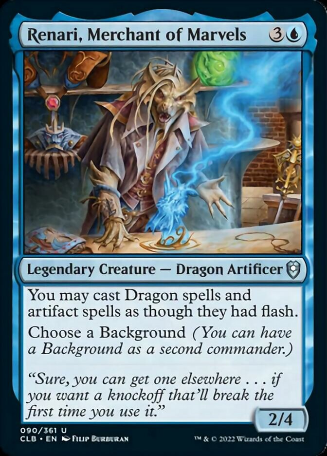 Renari, Merchant of Marvels [Commander Legends: Battle for Baldur's Gate] | Cards and Coasters CA