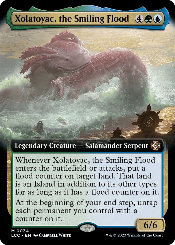 Xolatoyac, the Smiling Flood (Extended Art) [The Lost Caverns of Ixalan Commander] | Cards and Coasters CA