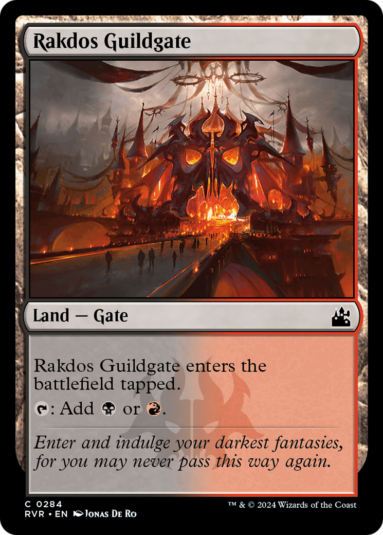 Rakdos Guildgate [Ravnica Remastered] | Cards and Coasters CA