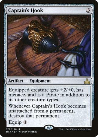 Captain's Hook [Rivals of Ixalan] | Cards and Coasters CA