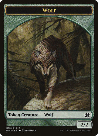 Wolf Token [Modern Masters 2015 Tokens] | Cards and Coasters CA
