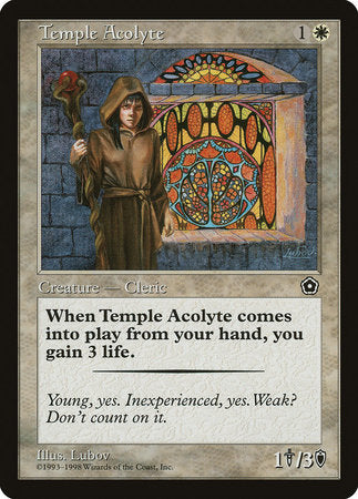 Temple Acolyte [Portal Second Age] | Cards and Coasters CA