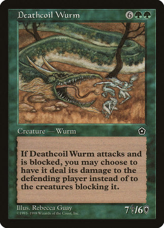 Deathcoil Wurm [Portal Second Age] | Cards and Coasters CA