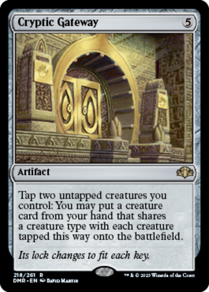 Cryptic Gateway [Dominaria Remastered] | Cards and Coasters CA