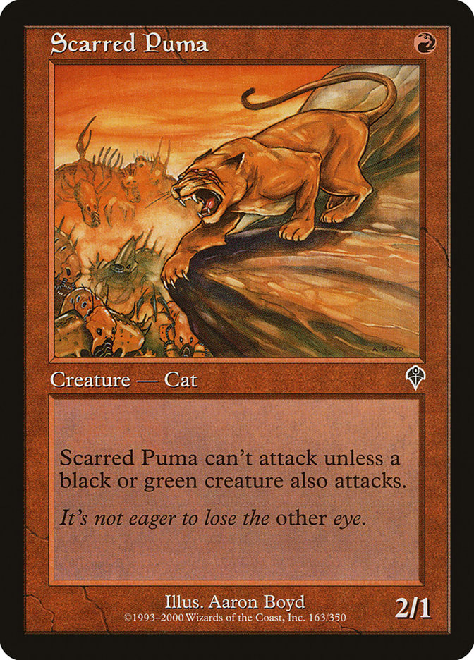 Scarred Puma [Invasion] | Cards and Coasters CA