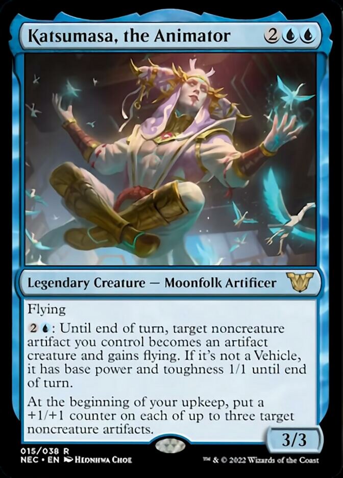 Katsumasa, the Animator [Kamigawa: Neon Dynasty Commander] | Cards and Coasters CA