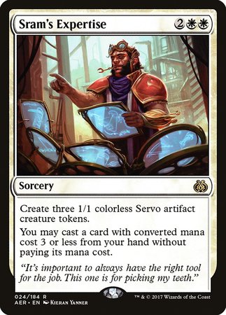 Sram's Expertise [Aether Revolt] | Cards and Coasters CA