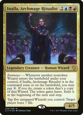 Inalla, Archmage Ritualist [Commander 2017] | Cards and Coasters CA