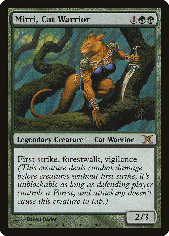 Mirri, Cat Warrior [Tenth Edition] | Cards and Coasters CA