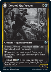 Devoted Grafkeeper // Departed Soulkeeper [Innistrad: Double Feature] | Cards and Coasters CA