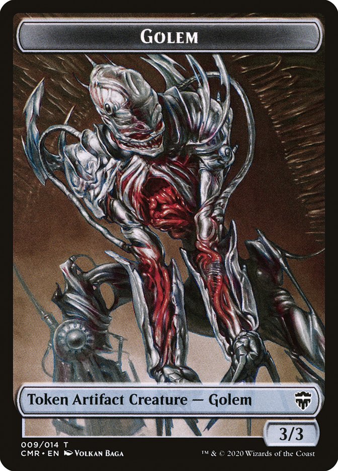 Golem // Zombie Token [Commander Legends Tokens] | Cards and Coasters CA