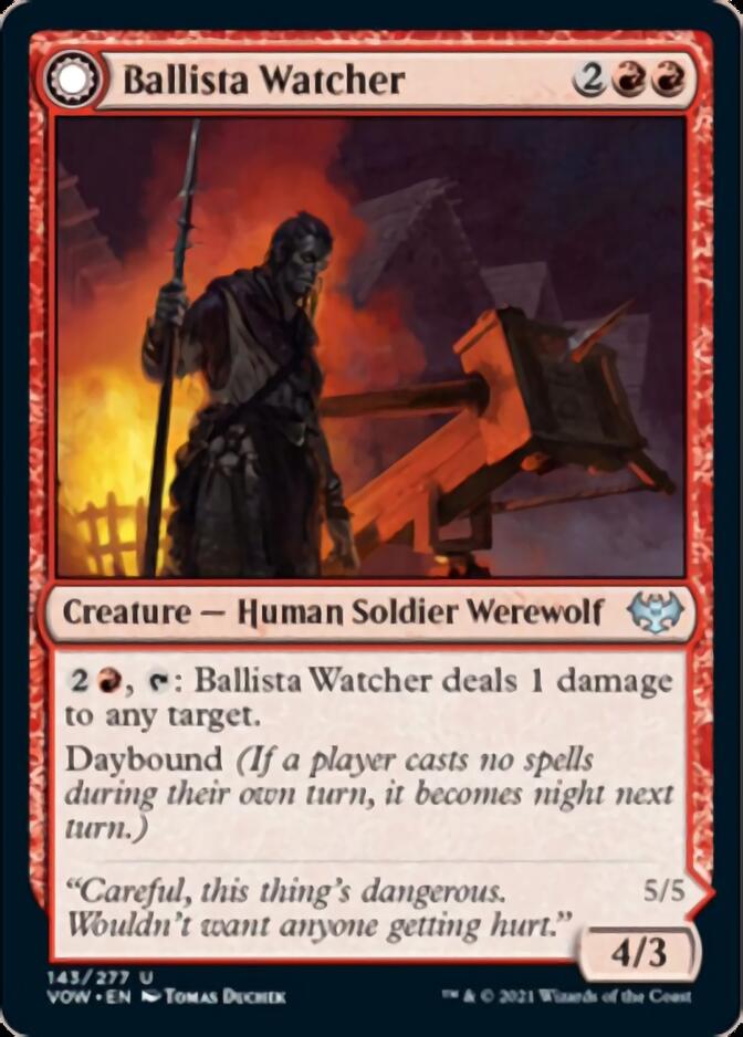 Ballista Watcher // Ballista Wielder [Innistrad: Crimson Vow] | Cards and Coasters CA