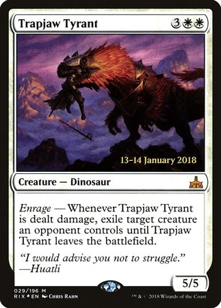 Trapjaw Tyrant [Rivals of Ixalan Promos] | Cards and Coasters CA