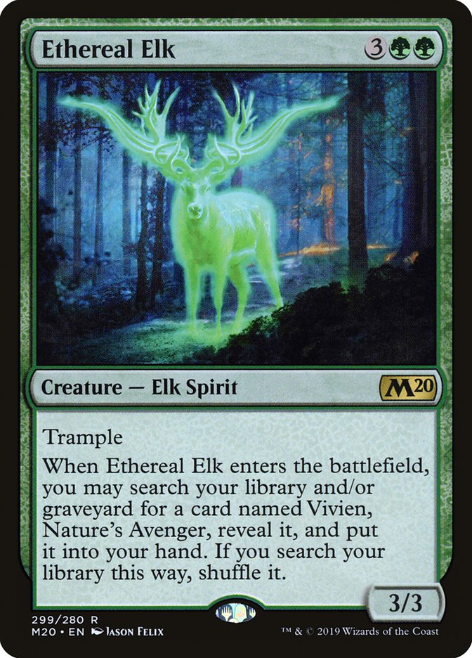 Ethereal Elk [Core Set 2020] | Cards and Coasters CA