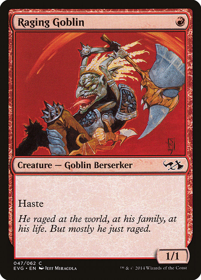 Raging Goblin (Elves vs. Goblins) [Duel Decks Anthology] | Cards and Coasters CA