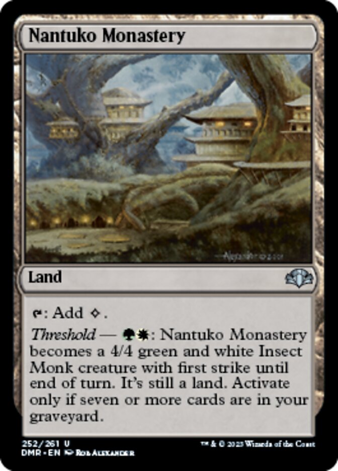 Nantuko Monastery [Dominaria Remastered] | Cards and Coasters CA