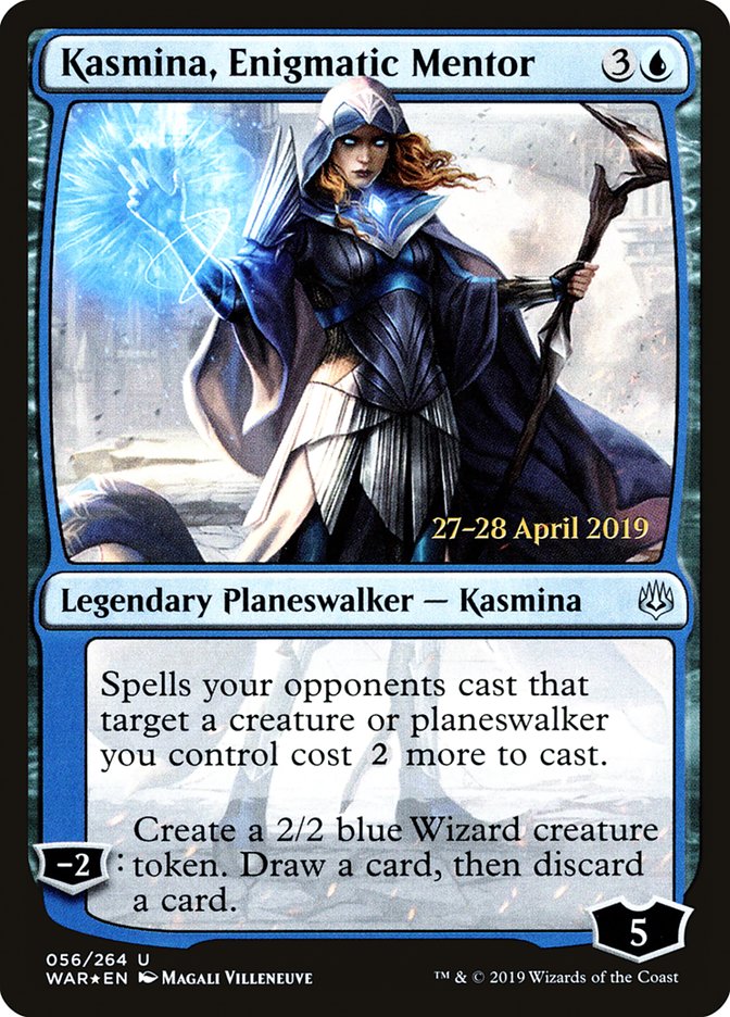 Kasmina, Enigmatic Mentor  [War of the Spark Prerelease Promos] | Cards and Coasters CA