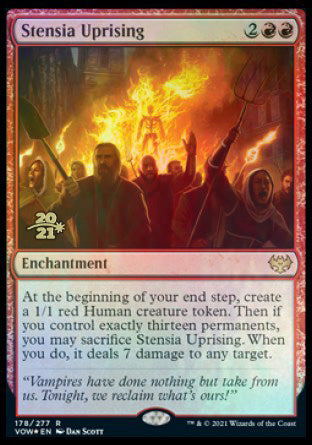 Stensia Uprising [Innistrad: Crimson Vow Prerelease Promos] | Cards and Coasters CA