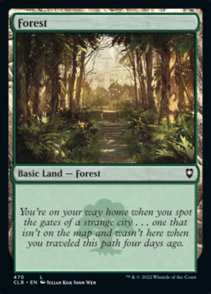 Forest (470) [Commander Legends: Battle for Baldur's Gate] | Cards and Coasters CA